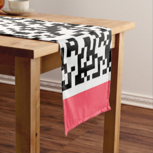 Caminho De Mesa Pequeno Exemplo de Mesa de Código QR design