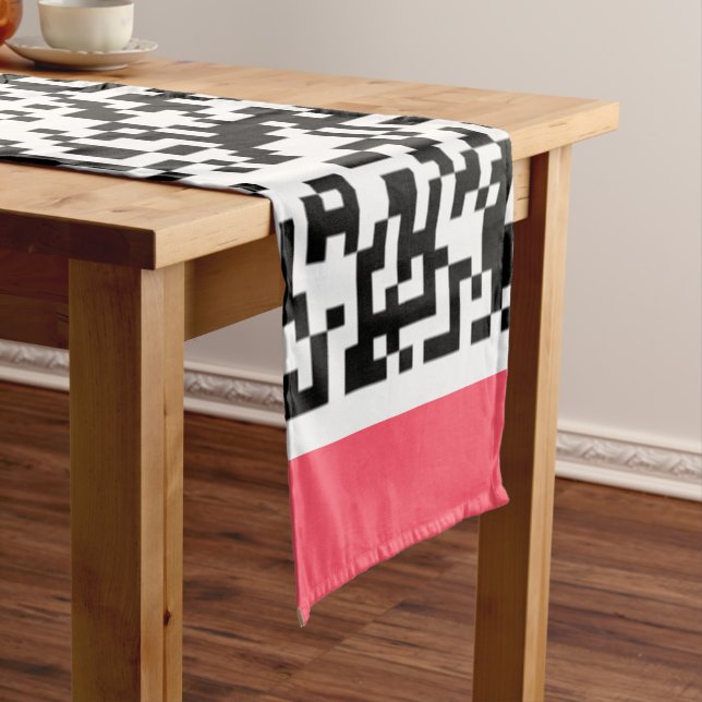 Caminho De Mesa Pequeno Exemplo de Mesa de Código QR design (No Local)