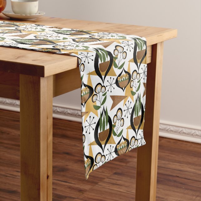 Caminho De Mesa Pequeno Famílias em Wooden Bowls | Médio século (No Local)