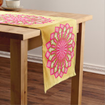 Fantasia de Mandala em Ouro Rosa sobre Fundo em Ou