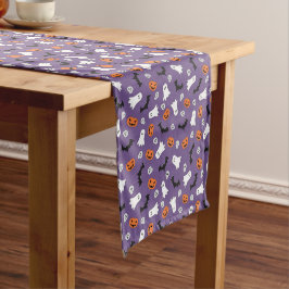 Caminho De Mesa Pequeno Fantasmas, Pumpkins, Bats Purple Mesa Runner