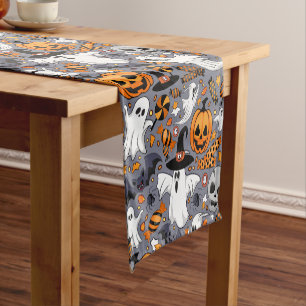 Caminho De Mesa Pequeno Fantasmas Spooky e Monstros Cute Assustadores
