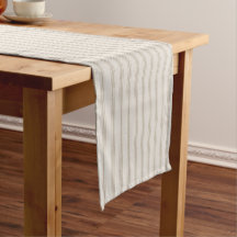 Farmhouse Beige Linen Ticking Strips