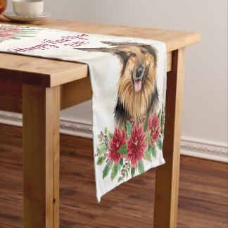 Caminho De Mesa Pequeno Feliz Ano Novo 2026 Decoração de Mesa para Cães