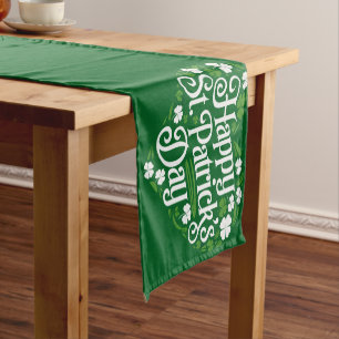 Caminho De Mesa Pequeno Feliz Dia de São Patrício