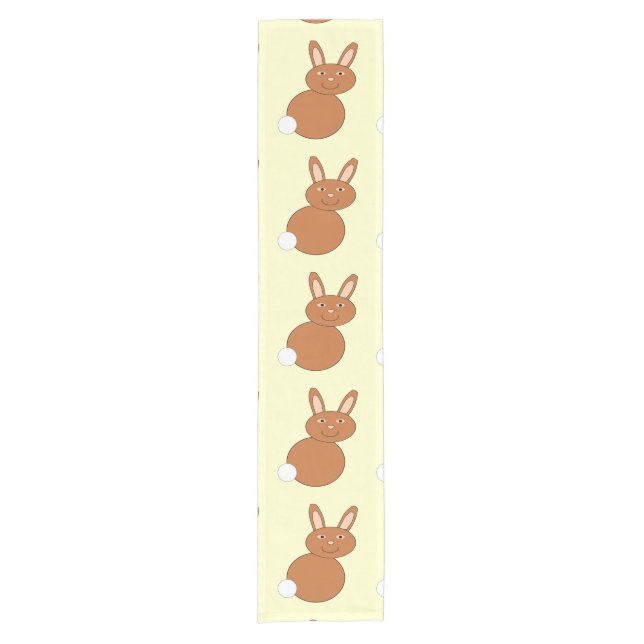 Caminho De Mesa Pequeno Felz pascoa Bunny Mesa Runner (Frente)