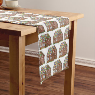 Caminho De Mesa Pequeno Feriado em Home Sweet Gingerbird House