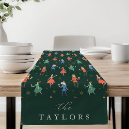 Caminho De Mesa Pequeno Festa de Natal Personalizada do Quebra-Nozes com C