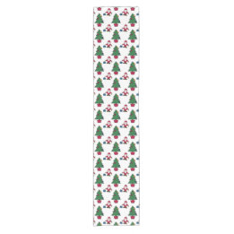 Caminho De Mesa Pequeno Festive Santa Christmas Table Runner