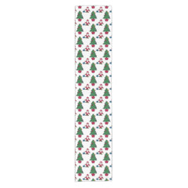 Caminho De Mesa Pequeno Festive Santa Christmas Table Runner