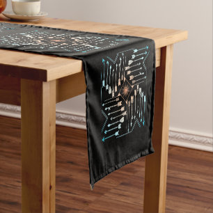Caminho De Mesa Pequeno Flechas Boho e Sol V1 ID748