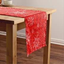 Flocos de neve de feriado vermelho