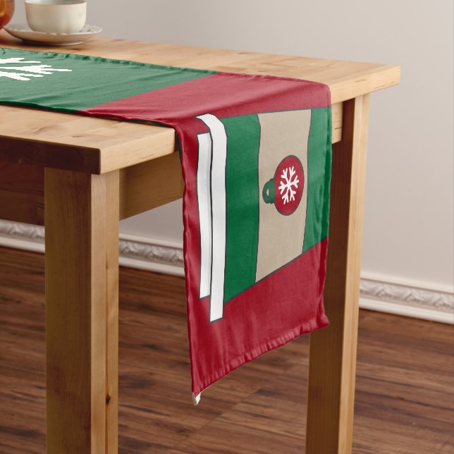 Caminho De Mesa Pequeno Flocos de neve de Natal (No Local)