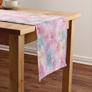 Caminho De Mesa Pequeno Flor de Pétala Pastel