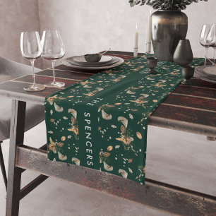 Caminho De Mesa Pequeno Florais Botânicos de Citrus de Natal Monograma