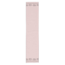 Caminho De Mesa Pequeno Floral Rosa Escamudo Elegante