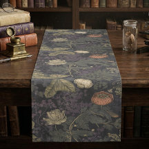 Floral Vintage Escuro Sombrio William Morris