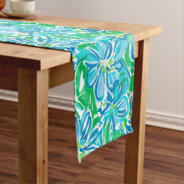 Caminho De Mesa Pequeno Flores Azuis de Pré-Disquete