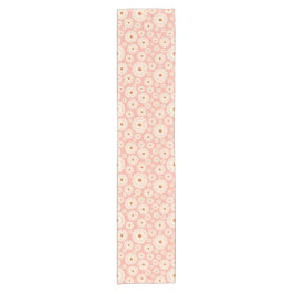 Caminho De Mesa Pequeno Flores Rosa Pequenas em Pó