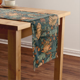Caminho De Mesa Pequeno Flores, vintage, art nouveau, estilo William Morri