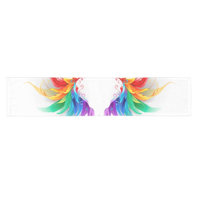 Caminho De Mesa Pequeno Fluffy Rainbow Wings (Horizontal)