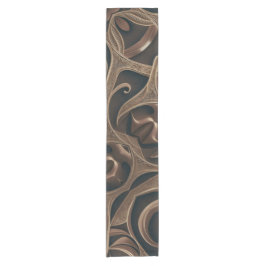 Caminho De Mesa Pequeno Fluxo Botânico Dourado Elegante