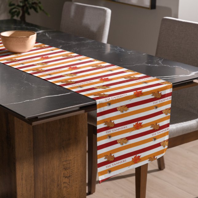 Caminho De Mesa Pequeno Folhas do outono são separadas personalizadas (Criador carregado)