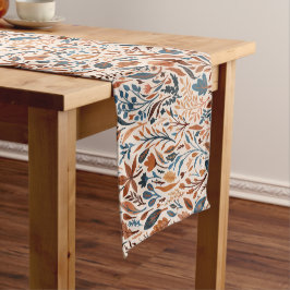 Caminho De Mesa Pequeno Folhas Rústicas Caem