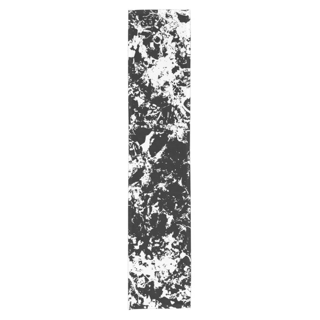 Caminho De Mesa Pequeno Formação de gelo Abstrato a preto e branco (Frente)