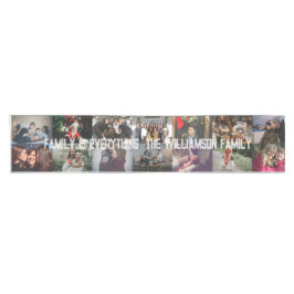 Caminho De Mesa Pequeno Fotos personalizadas Nome da família de colagem de