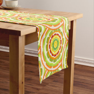 Caminho De Mesa Pequeno FRUTA DE VERÃO DO CICLO TROPICO LÍNGUA laranja