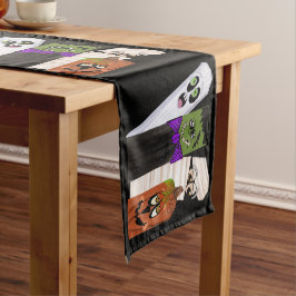 Caminho De Mesa Pequeno Funny Frankenstein Ghost Pumpkin Homem Invisível