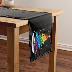 Caminho De Mesa Pequeno Gay LGBT Orgulho Rainbow Árvore de Natal Merry Xma