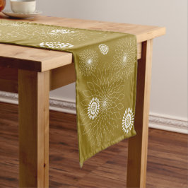 Caminho De Mesa Pequeno Geometric Flower〜カーキ〜