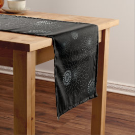 Caminho De Mesa Pequeno Geometric Flower〜ブラック〜