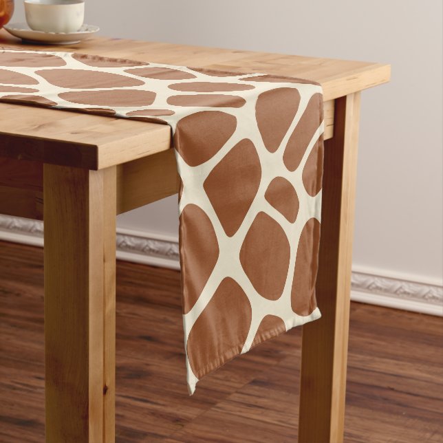 Caminho De Mesa Pequeno Giraffe Pattern (No Local)