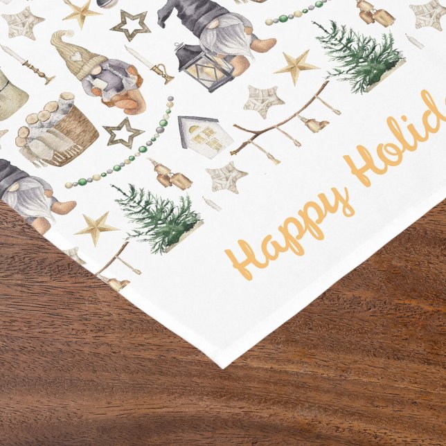 Caminho De Mesa Pequeno Gnomos natalinos estilo de fazenda nórdica (Criador carregado)