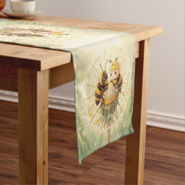 Caminho De Mesa Pequeno Golden Bumblebee in Bloom Dance.5