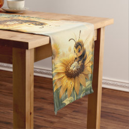 Caminho De Mesa Pequeno Golden Bumblebee in Bloom Dance.9