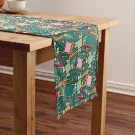 Caminho De Mesa Pequeno Graffiti Explosion Modern Geometric Pattern 