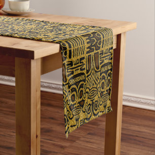 Caminho De Mesa Pequeno Gráfico africano tribal afrocêntrico