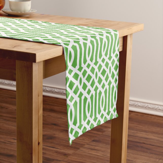 Caminho De Mesa Pequeno Green Trellis (No Local)