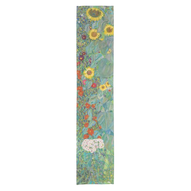 Caminho De Mesa Pequeno Gustav Klimt - Jardim do País com Girassóis (Frente)