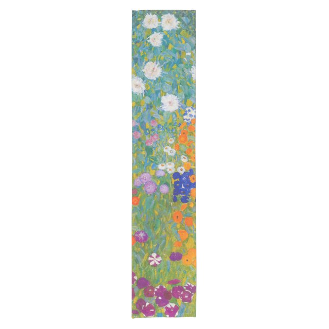 Caminho De Mesa Pequeno Gustav Klimt - Jardim Flor (Frente)