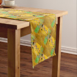 Caminho De Mesa Pequeno Gustavo Klimt o beijo<br><div class="desc">O beijo pintado por Gustavo Klimt.</div>