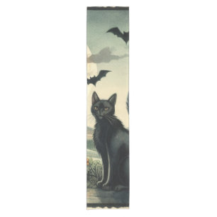 Caminho De Mesa Pequeno Halloween/outono/Outono/Abóbora/gato
