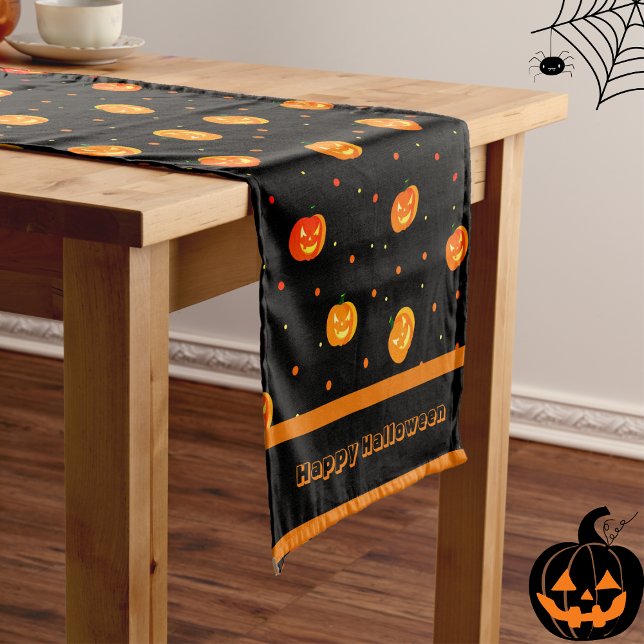Caminho De Mesa Pequeno Halloween Scary Pumpkins Jack-o'-Lanterna (Criador carregado)