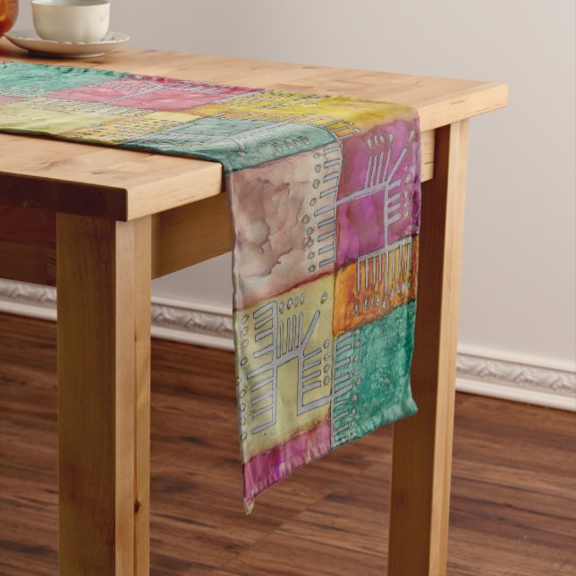 Caminho De Mesa Pequeno Hanukkah "Lots A Menorahs" 14 x 72 (No Local)