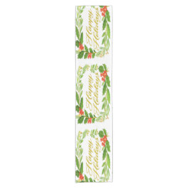 Caminho De Mesa Pequeno 'Happy Holidays' Table Runner