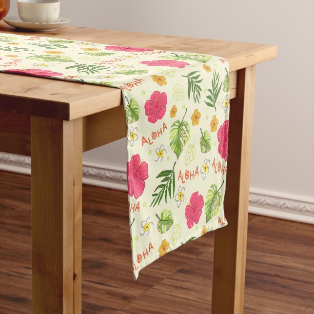 Caminho De Mesa Pequeno Hawaiian Floral Table Runner (No Local)